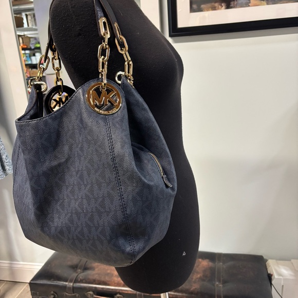 ❤️Michael Kors Large Fulton Baltic Navy Tote - Picture 6 of 9